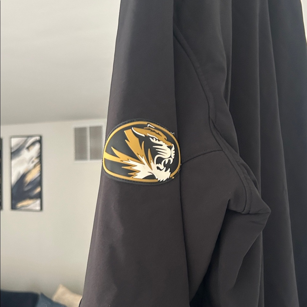 Majestic Black and Gold Mizzou Bomber Jacket - Picture 3 of 5
